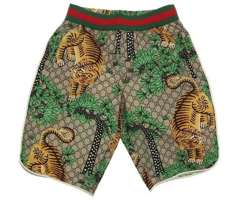 gucci swim shorts tiger|gucci men swimsuit.